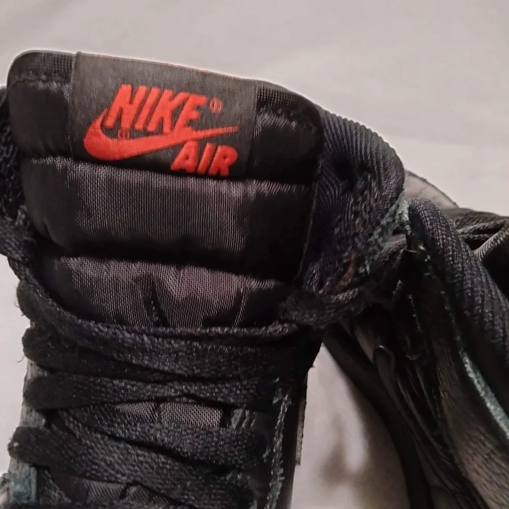 vtg nike air Jordan1 Retro children's sports shoes size 4 High Triple Black 2017